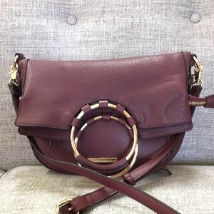 Poppy & Peonies Purple Satchel